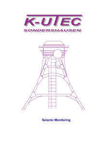 Seismic Monitoring - K-UTEC