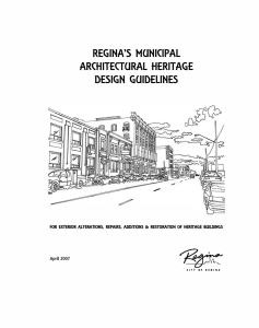 Regina Heritage Design Guidelines