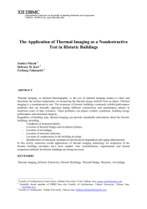 The Application of Thermal Imaging as a Nondestructive Test in