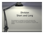 Division Short and Long