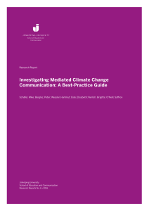 Investigating Mediated Climate Change Communication: A Best