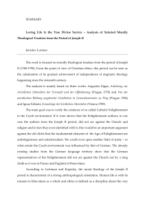 Analysis of Selected Morally Theological Treatises from the Period