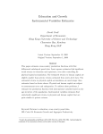 Education and Growth Instrumental Variables Estimates