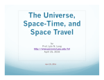 The Universe and Space Travel