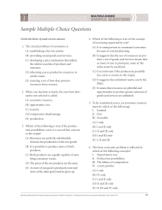 Sample Multiple-Choice Questions