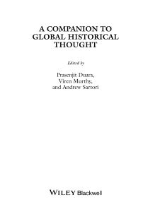 a companion to global historical thought