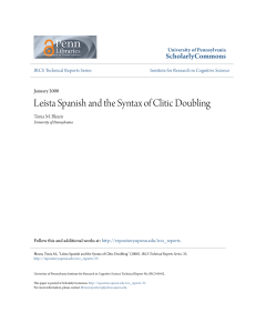Leísta Spanish and the Syntax of Clitic Doubling