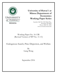 16-16R - University of Hawaii Economics Department