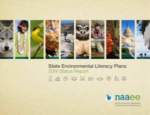 State Environmental Literacy Plans 2014 Status Report