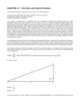 CHAPTER 17 - The Sine and Cosine Function