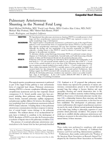 Pulmonary arteriovenous shunting in the normal fetal lung