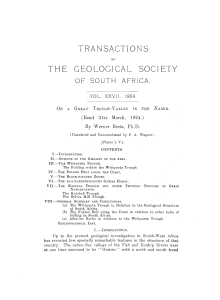 TRANSACTIONS THE GEOLOGICAL SOCI ETY