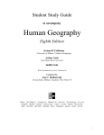 Human Geography - Faculty Access for the Web