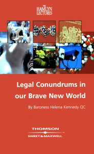 1 Legal Conundrums in our Brave New World