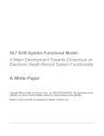 HL7 EHR-System Functional Model
