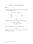 Frequency response: Resonance, Bandwidth, Q factor