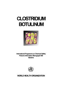 clostridium botulinum - World Health Organization