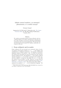 Infinite natural numbers: an unwanted phenomenon, or a useful