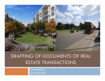 drafting of documents of real estate transactions
