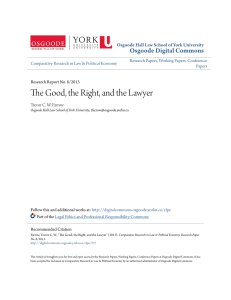 The Good, the Right, and the Lawyer