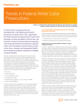 Trends in Federal White Collar Prosecution