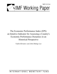 The Economic Performance Index (EPI)