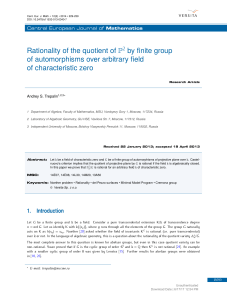 Rationality of the quotient of P2 by finite group of automorphisms