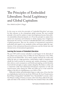 The Principles of Embedded Liberalism: Social