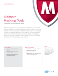 Ultimate Hacking: Web Course Description