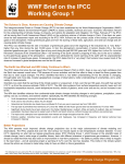 WWF Brief on the IPCC Working Group 1