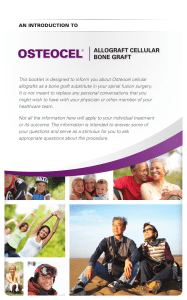 Osteocel Patient Brochure