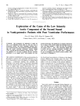 Exploration of the Cause of the Low Intensity Aortic Component of