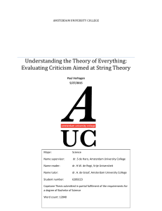 Part I: Understanding String Theory