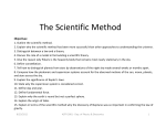 The Scientific Method