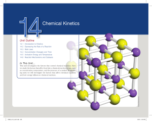 Chapter 14: Chemical Kinetics