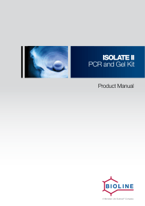 ISOLATE II PCR and Gel Kit