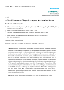 A Novel Permanent Magnetic Angular Acceleration Sensor