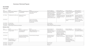 Overview of Technical Program