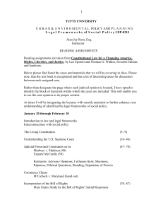 UEP 215: Legal Frameworks of Social Policy