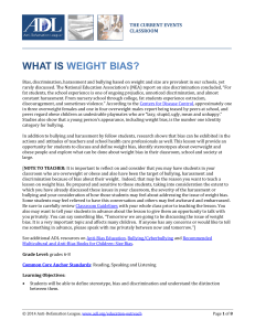 what is weight bias? - Anti