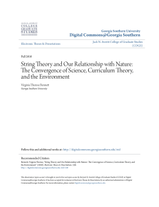 The Convergence of Science, Curriculum Theory, and the
