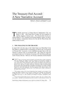 The Treasury-Fed Accord - Federal Reserve Bank of Richmond