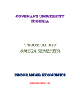 ecn221 tutorial kit - Covenant University