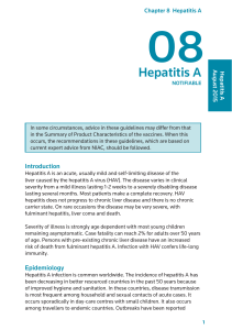 Chapter 8 - Hepatitis A