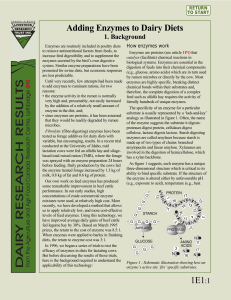 Adding Enzymes To Dairy Diets