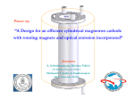 “A Design for an efficient cylindrical ma with rotating magnets and