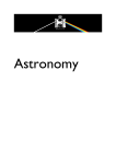 Astronomy - RGS Physics