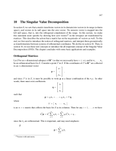 10 The Singular Value Decomposition