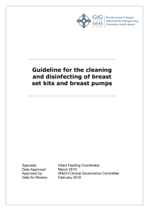 Breast Pumps, Guideline for Cleaning_AMBU Maternity