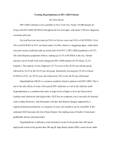 Treating Hyperlipidemia in HIV-AIDS Patients, by Jesse Gissen.doc